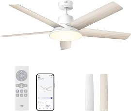 DREO Smart Deckenventilator mit Licht, 132 cm, 12