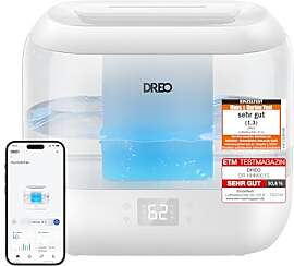 DREO Smart Luftbefeuchter für Schlafzimmer, oben