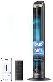 DREO Smart Turmventilator Sehr Leise, 90°