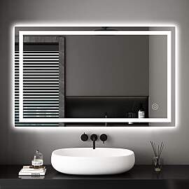 Dripex Badezimmerspiegel Wandspiegel LED