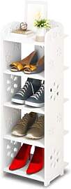 Dripex Schuhregal Standregal 5 Ablagen Schuhablage 
