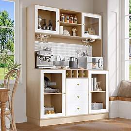 DRIXNO Hochschrank, Küchenschrank mit LED