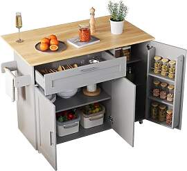 DRIXNO Mobiler Küchentisch, Arbeitsplatte