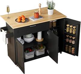 DRIXNO Mobiler Küchentisch, Arbeitsplatte