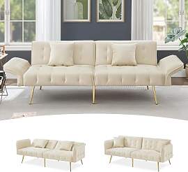 DRIXNO Zweisitzer-Multifunktions-Sofabett mit