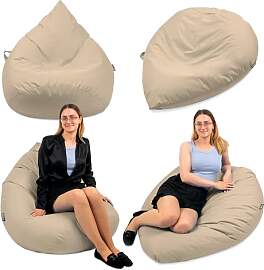 Droplet-Lounge Tropfenform Sitzsack mit Füllung | 