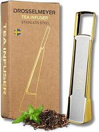 Drosselmeyer Tea Infuser Edelstahl Teesieb (Gold)