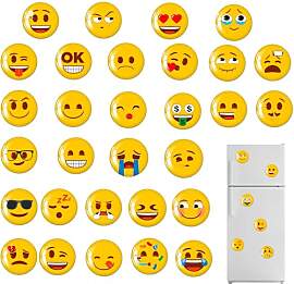 Dryxog 30 Stück Emoji Magnete Emoji