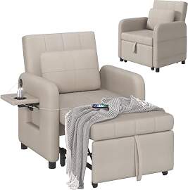 DSNAPE Sessel mit Schlaffunktion, Schlafsessel mit 