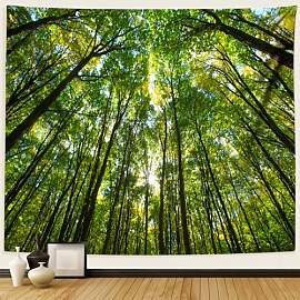 Dsnyu Wandteppich Wald XXL, Wandtuch 350x256cm