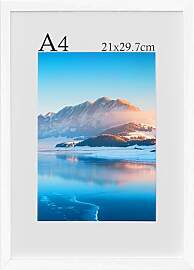 DTXDTech Bilderrahmen A4, 21x30 cm Weiß Holz A4