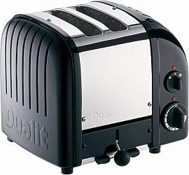 Dualit Toaster Classic 2 Scheiben Schwarz glänzend