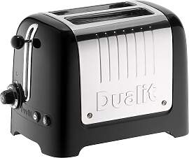 Dualit Toaster Lite 2 Scheiben Schwarz glänzend