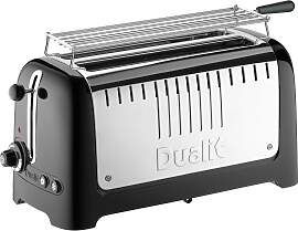 Dualit Toaster Lite Lang 4 Scheiben Schwarz