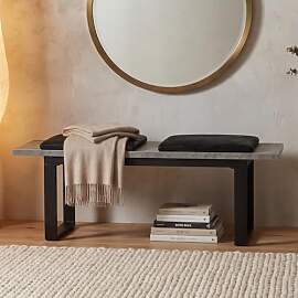 DUBI Möbel Sitzbank LEA, Esszimmerbank 120 cm mit 