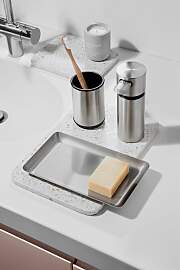 Duftkerze BLOMUS "FRAGA", grau (hellgrau 