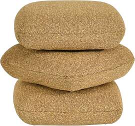 Duhome Sitzhocker aus Bouclé Stoff Ottoman 360°