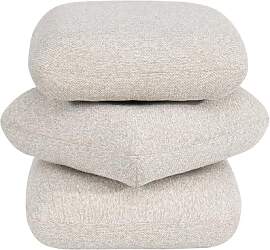 Duhome Sitzhocker aus Bouclé Stoff Ottoman 360°