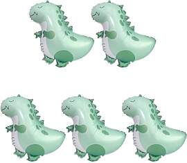 DUINIU 5 Stück Dinosaurier-Aluminiumfilmballons,