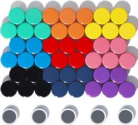 DUJEQM Magnete für Magnettafel Magnete Stark, 50