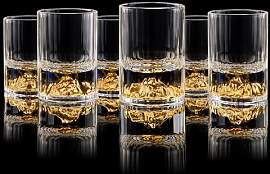 DUJUST Goldberg-Schnapsgläser (45 ml),