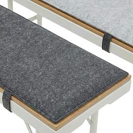 DuneDesign 2er Set Filz Bierbankauflage 170x23cm