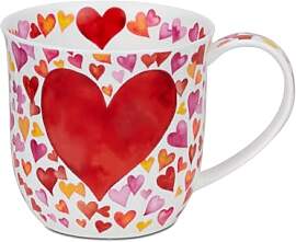 Dunoon Becher Cumbrae Big Love rot 450 ml Bone