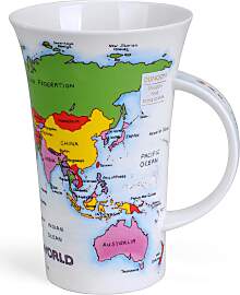 Dunoon Jumbobecher Glencoe Map of World Weltkarte