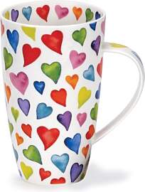 Dunoon Tasse aus Knochenporzellan, Herz-Motiv