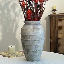 Duoqulou Rustikale Kalk Keramikvase für