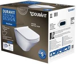 DuraStyle Wand-WC Rimless® Set 45510900A1 weiss,