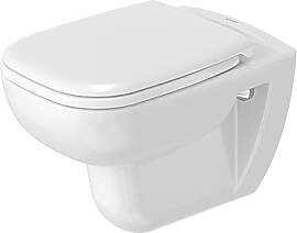 Duravit D-Code WC-Set, WC wandhängend, WC-Sitz