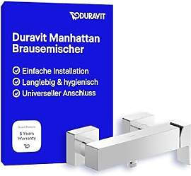 Duravit Manhattan Duscharmatur Aufputz für 1