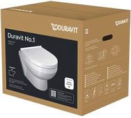 Duravit No. 1 Wand-WC-Set 45750900A1 rimless, mit