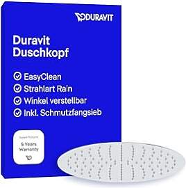 Duravit Universal Duschkopf aus Edelstahl,