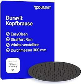 Duravit Universal Duschkopf aus Edelstahl,