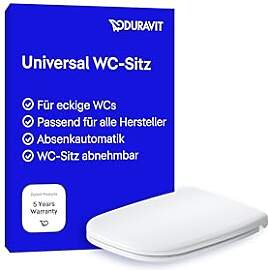 Duravit WC-Sitz Univavo, WC-Sitz eckig, Klobrille