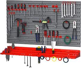 DURHAND Werkzeuglochwand Wandregal 54 tlg