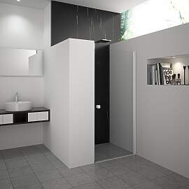 Dusch-Drehtür MARWELL "YORK II", weiß, 