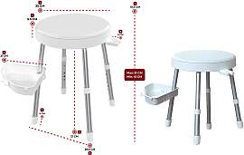 Dusch- und Badhocker BISCHOF "Rotate