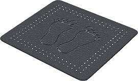 Duscheinlage KLEINE WOLKE "Foot", grau