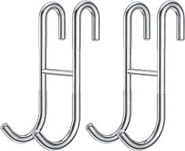 Duschhaken, EdelstäHle Duschabzieher Halterung,