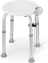 Duschhocker, Höhenverstellbar Badhocker 34-52 cm, 