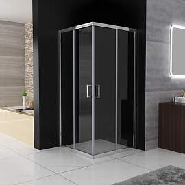 Duschkabine Eckeinstieg 80 x 80 x 185 cm mit