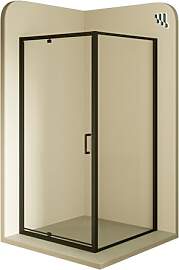 Duschkabine ISADORA 90x90 cm Tür: 90 cm Eckdusche 