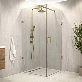 Duschkabine Mira – 90 x 200 – Gold -