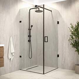 Duschkabine Mira – 90 x 200 – Schwarz