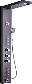 Duschpaneel mit Thermostat aus rostfreiem