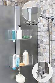 Duschregal BISCHOF "Yoki", silber,