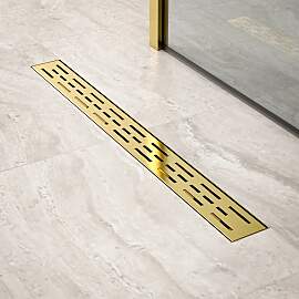 Duschrinne – 70 cm – Gold – Standardrost – 